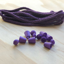 Cord & 6 Bell Stops Pack - Purple