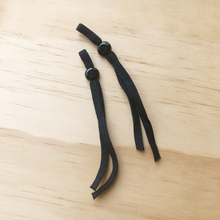 Soft Adjustable DIY Cloth Face Mask Bands - Black (10 pieces = 5 pairs)